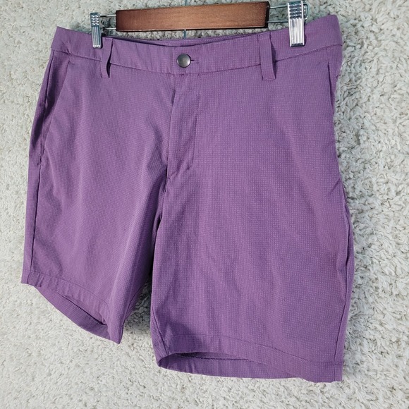Lululemon Shorts Men's Size 33 8" Purple Commission Short Oxford Classic - Picture 2 of 11